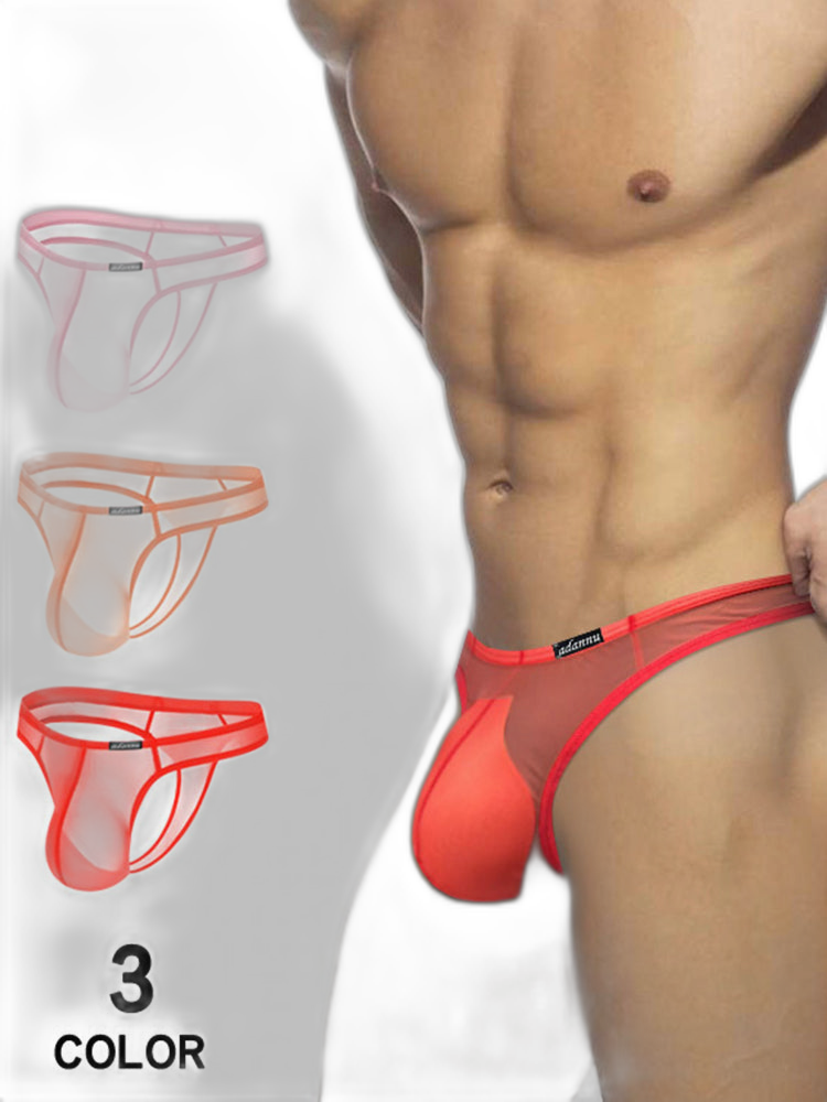 2 Pack Men's Sexy Semi-Transparent Thong