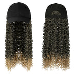 Women's Fashion Natural Headgear With Hat And Wig