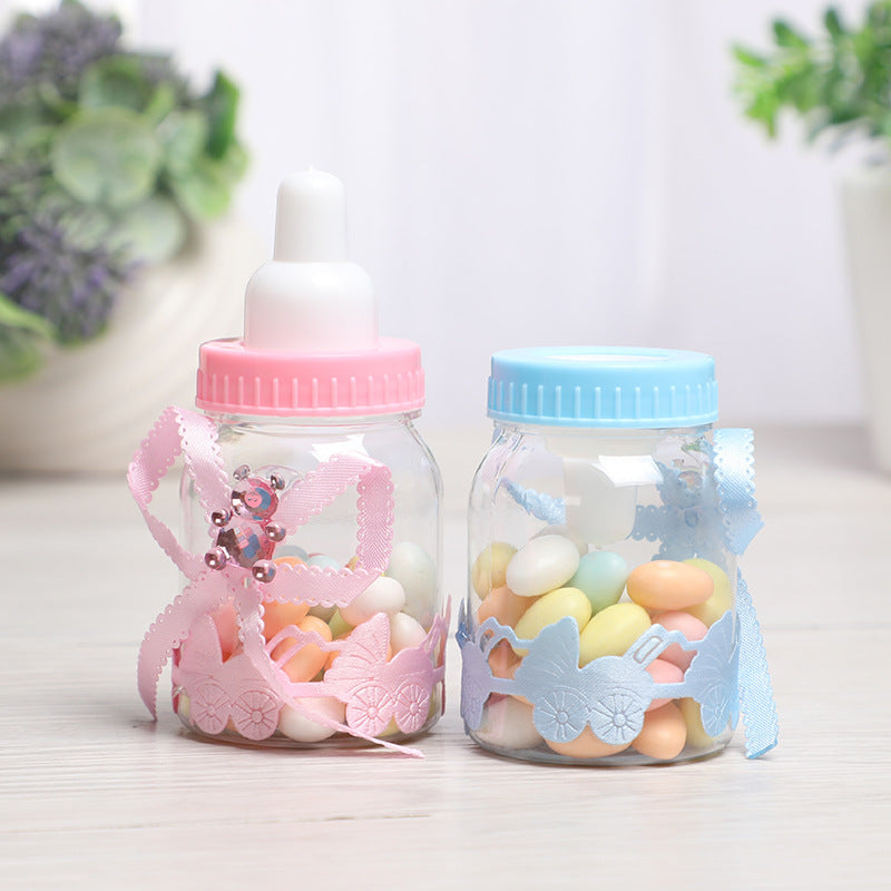 MoonBud Bear Bow Baby Bottle - BPA-Free Small Infant Feeder