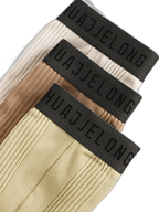 4 Pack Men's Solid Color Cotton Breathable Trendy Briefs