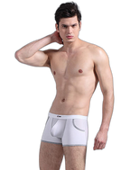 3 Pack Men's Long Leg Boxer Briefs Made of Ultra-Thin Ice Silk with Anti-Wear Elastic