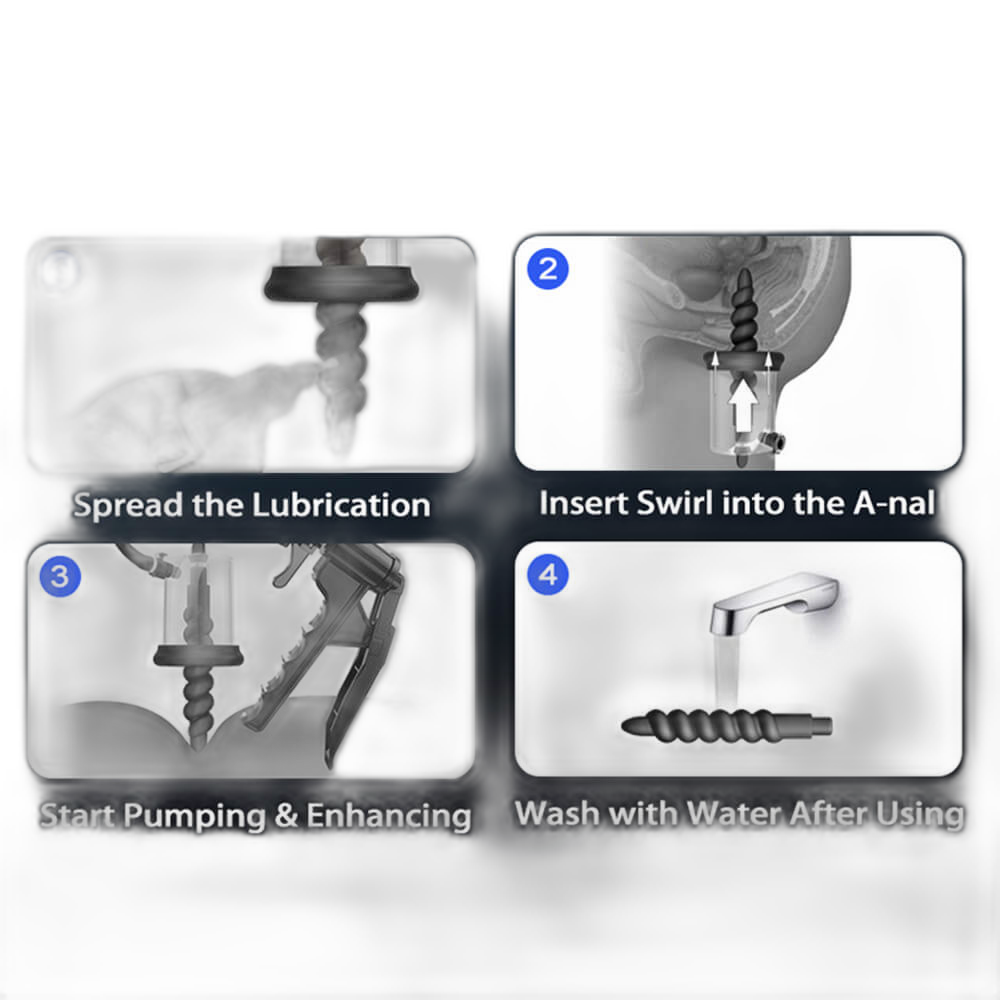 Silicone Anal Plug Vacuum Pump Anal Trainer Threaded Butt Plug Prostate Massager Anal Dildos Sex Toys