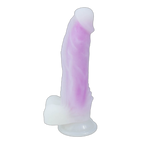 Aurora - 7.3 Inch Glow In The Dark Dildo - Silicone Dildo