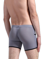 3 Pack Men's Long Leg Boxer Briefs Made of Ultra-Thin Ice Silk with Anti-Wear Elastic