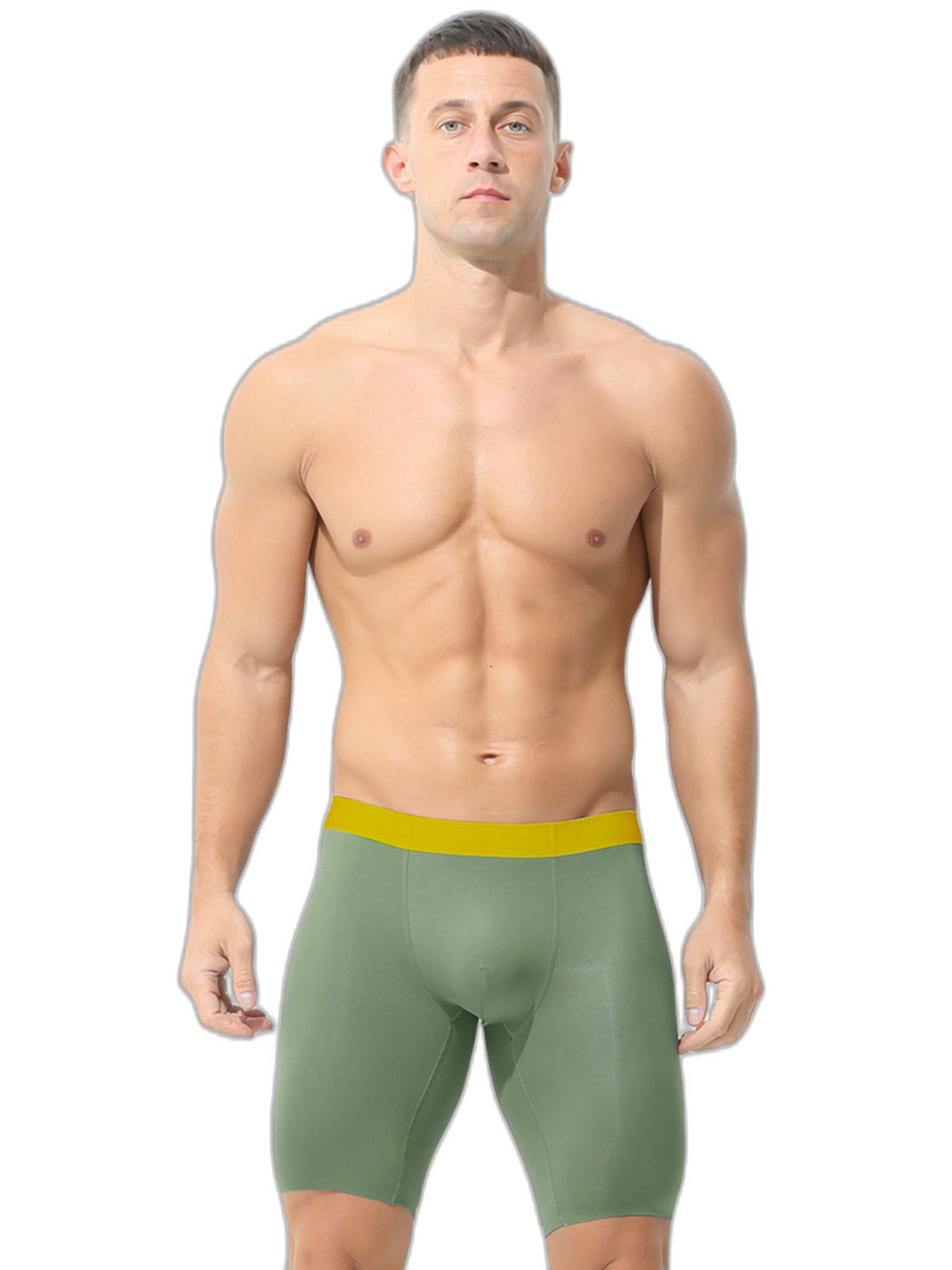 2 Pack Men's Active Flyless Boxer Briefs