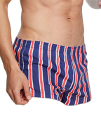 Men's Color Stripes Boxers With Fly
