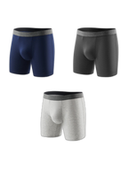 3 Pack Men's Plus-Size Anti-Chafing Performance Boxer Briefs