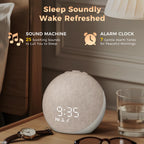 Acedeck Sound Machine Alarm Clock – 25 Sleep Sounds, Gentle Wake, Bluetooth Speaker, Putty