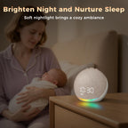 Acedeck Sound Machine Alarm Clock – 25 Sleep Sounds, Gentle Wake, Bluetooth Speaker, Putty