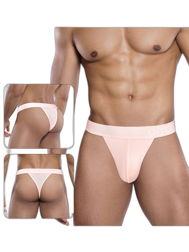 2 Pack Men's Large Pouch Enhancing Modal Breathable Thong