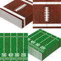 Actilize 100-Pack Football Party Napkins – 2 Designs, 6.5-Inch Disposable Napkins