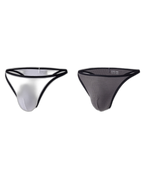2 Pack Men's Low-Rise Eco-Friendly Lightweight Thong