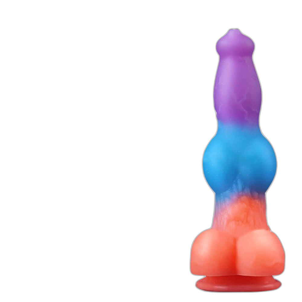 Simon - 9.3 Inch Vibrating Squirting Dildo - Glow In The Dark Dildo