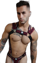 Breedwell Mister Luxe Body Harness Oxblood