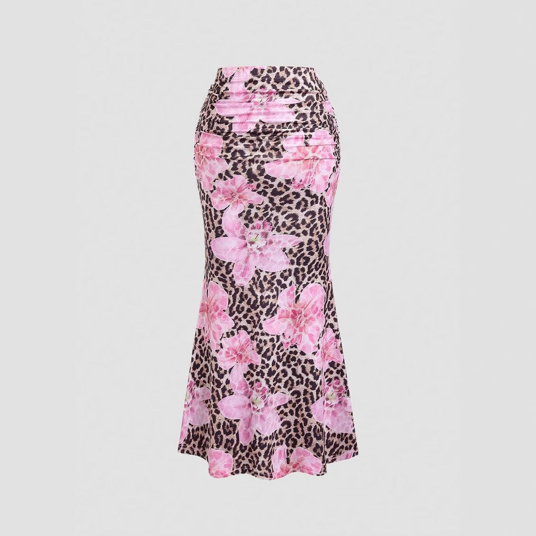 Women’s A-Line Skirt – Casual Leisure Style, Vacation Long Skirt