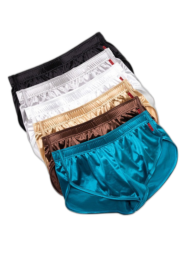 2 Pack Men's Home Loose-Fit Solid Color Seamless Smooth Boxers