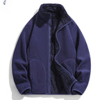 Lambswool Fleece Jacket Double Sided Fleece Coat