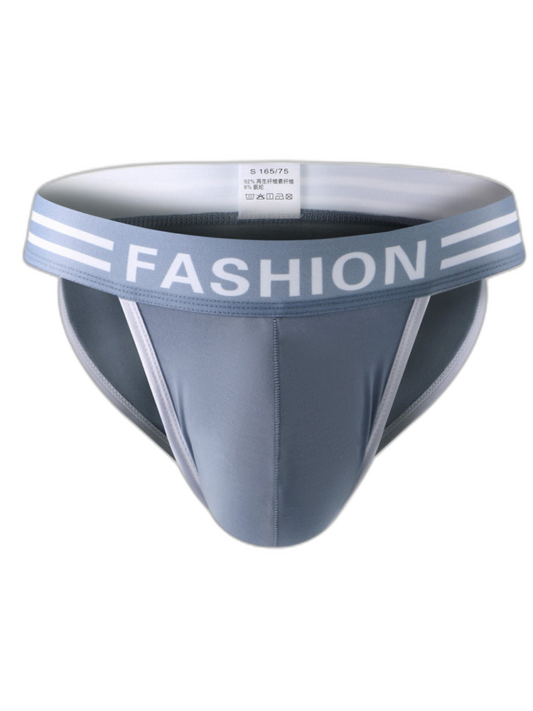 3 Pack Men's High-Cut Sexy Comfortable U-Convex Breathable Briefs
