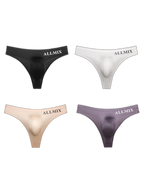 4 Pack ALLMIX Men's Sexy Seamless T-back Thongs