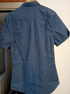 NEW with tag-MENS RIVER ISLAND NAVY S/L BUTTON DOWN size SMALL SHIRT