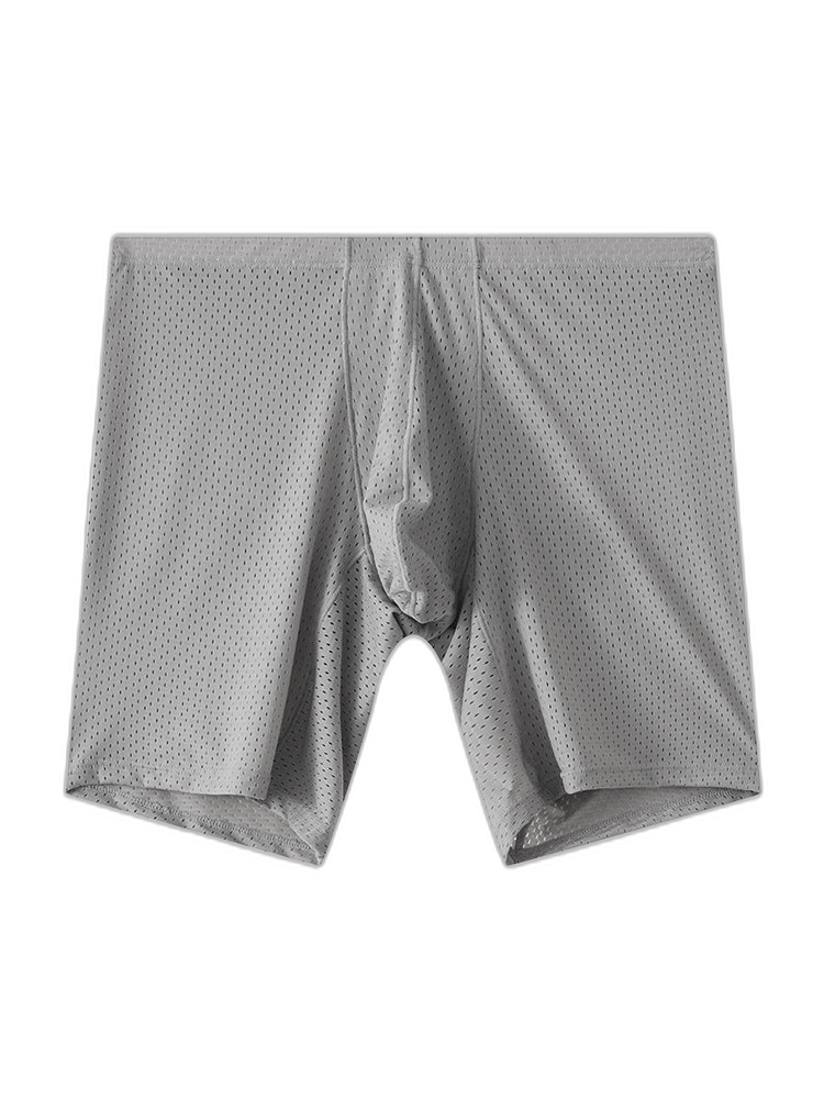 2 Pack Men's Mesh Transparent Sports Fitness Loose Boxer Briefs