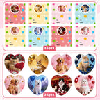 Adecortalk 24 Pcs Valentine's Day Gift Cards with Heart Jigsaw Puzzles – Kids Party Favors & Classroom Prizes