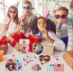 Adecortalk 24 Pcs Valentine's Day Gift Cards with Heart Jigsaw Puzzles – Kids Party Favors & Classroom Prizes