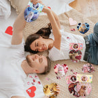 Adecortalk 24 Pcs Valentine's Day Gift Cards with Heart Jigsaw Puzzles – Kids Party Favors & Classroom Prizes
