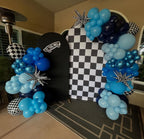 ADOINBY Blue Balloon Arch Kit – 152Pcs Navy Blue Balloons & Stars Garland for Parties