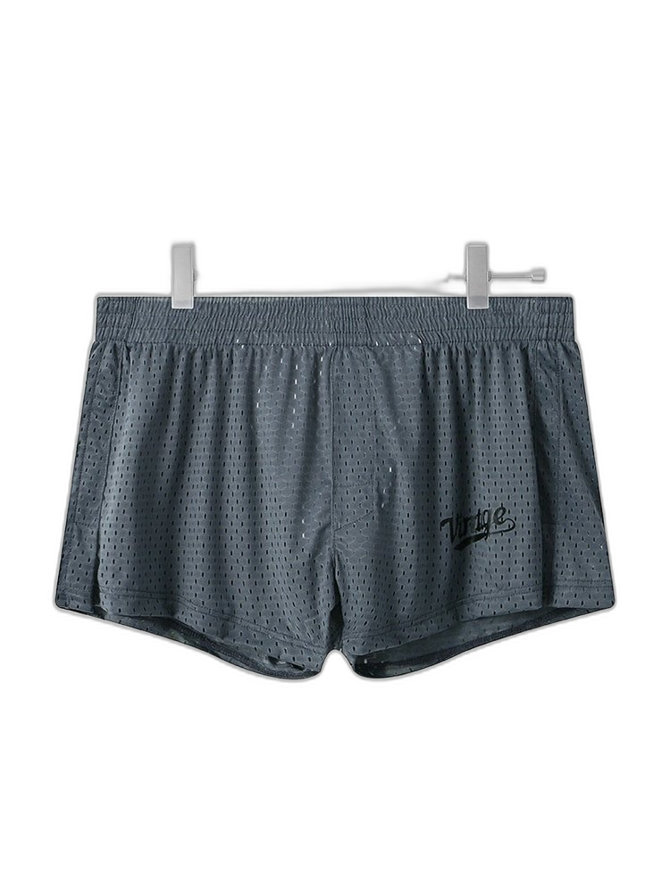 2 Pack Men's Seamless Comfort Quick-Dry Lightweight & Airy Mesh Boxers Shorts