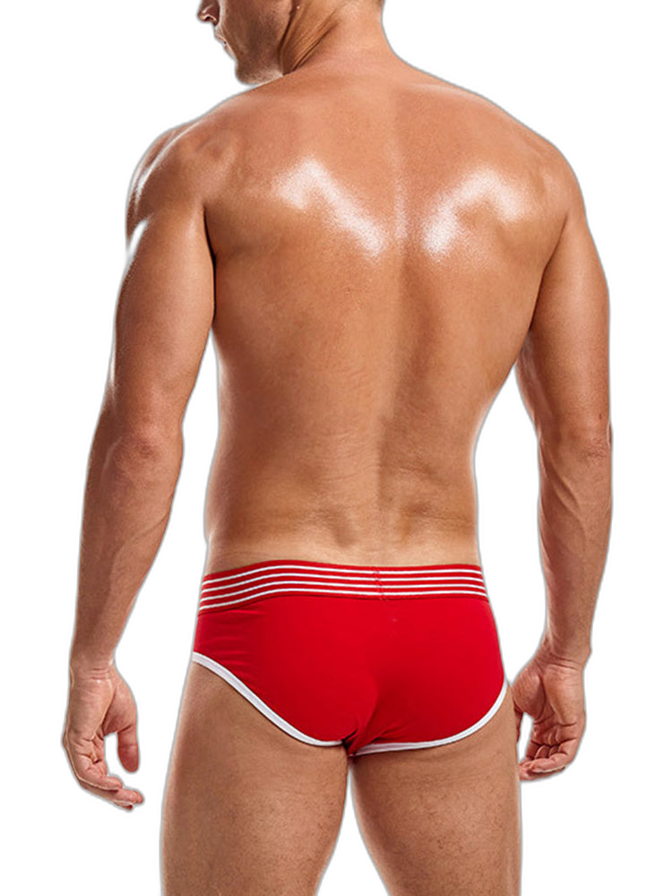 Men’s Spliced Color Pouch Briefs