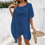 Beach Crochet Stitching Tassel Dress Swimsuit
