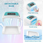 Aedavey Cordless Nail Lamp – Rechargeable UV/LED Dryer with 4 Timers | Sparkly Blue Diamond