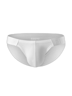 2 Pack Men's Solid Color Low Rise Sweat-Absorbent Large U-Shaped Small Pocket Briefs