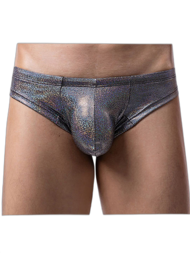 3 Pack Men's Sparkle Thongs in Solid Colors