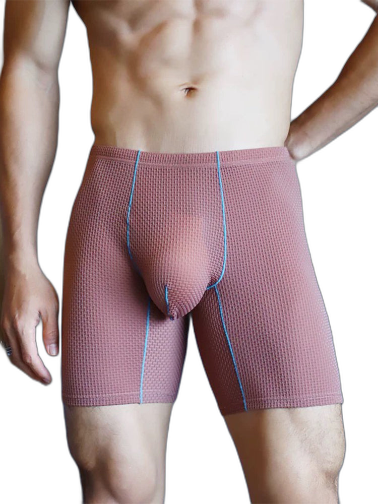 3 Pack Men's Anti-chafing Waffle Boxer Briefs