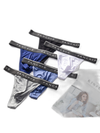 3 Pack Men's Modal U-Pouch Mid-Rise Thongs