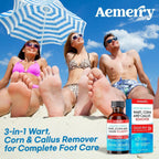 Aemerry Wart Corn Callus Remover – Maximum Strength Liquid Salicylic Acid for Feet (30ml)