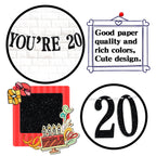 Aeryourtar Holy Sh*t You're 20 Banner – Funny 20th Birthday Bunting, 20 & Fabulous