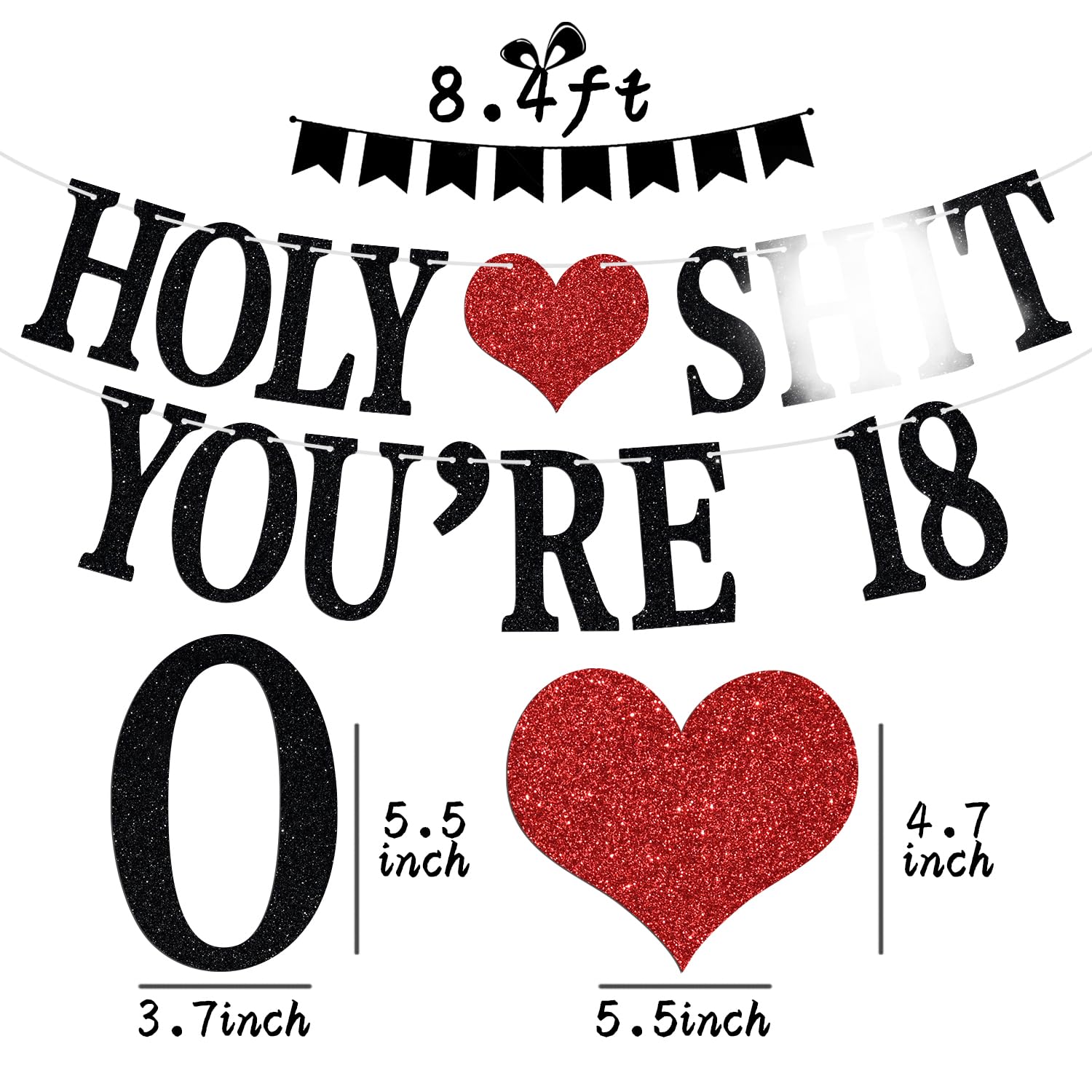 Aeryourtar Holy Youre 18 Banner – Funny 18th Birthday Bunting