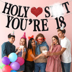 Aeryourtar Holy Youre 18 Banner – Funny 18th Birthday Bunting
