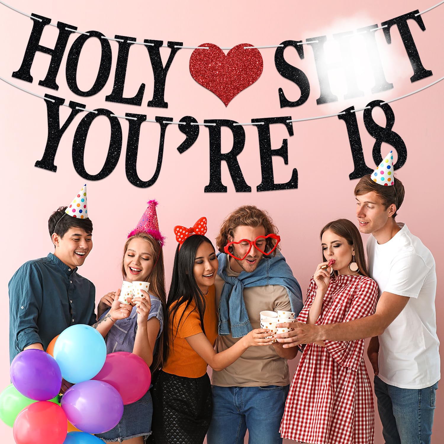 Aeryourtar Holy Youre 18 Banner – Funny 18th Birthday Bunting