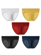 5 Pack Men’s Breathable Briefs In Mesh
