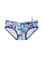 2 Pack Men's Playful Cartoon No-Tag Comfortable and Breathable Briefs