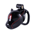 Furjoi Drone Hood Chastity Cage Red
