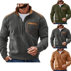 Premium Men's Fleece Zipper Sweater - Casual Pullover Jacket