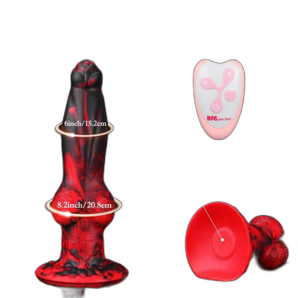 Houndcore - Thrusting Silicone Dildo - Fantasy Knotted Dildo