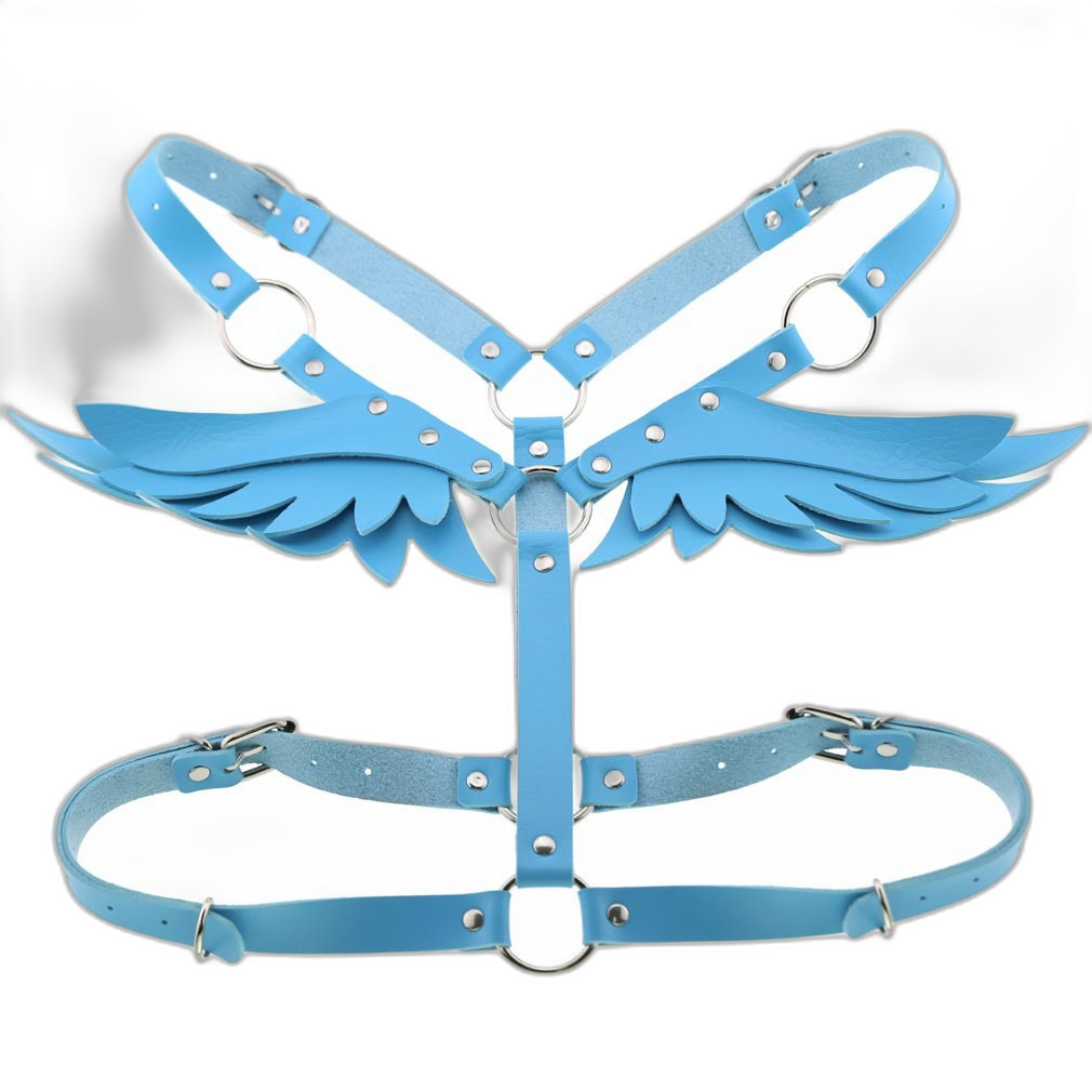 Angel Wings Leather Harness