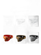 3 Pack Men's Sparkle Thongs in Solid Colors