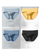 2 Pack Men's Ultra-Soft Fabric Stretch Fit Supportive Pouch Breathable Briefs